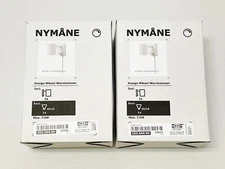 SET OF 2 - Ikea NYMANE Wall/reading lamp, white - NEW
