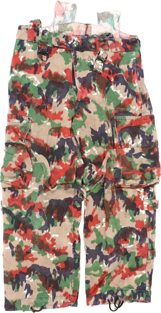 Swiss Army Alpenflage M70 Combat Cargo Pants Trousers Camo w 