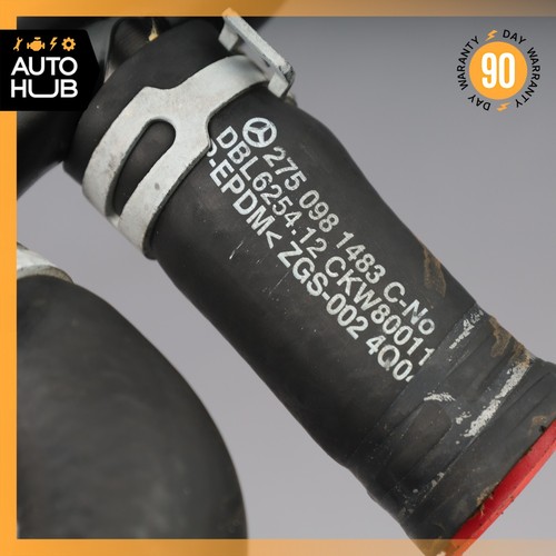 03-14 Mercedes R230 SL600 S600 M275 Engine Motor Coolant Hose Pipe w/ Cap OEM - Picture 12 of 14