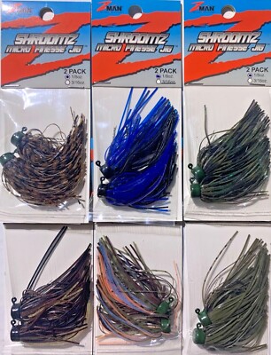 Z-Man ShroomZ Micro Finesse Jig Bass Fishing Jig 3/16 & 1/8 oz. Choose Zman