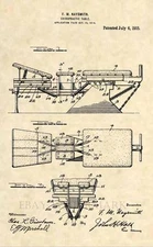 Official Chiropractic Table US Patent Art Print -Vintage Chiropractor Antique367