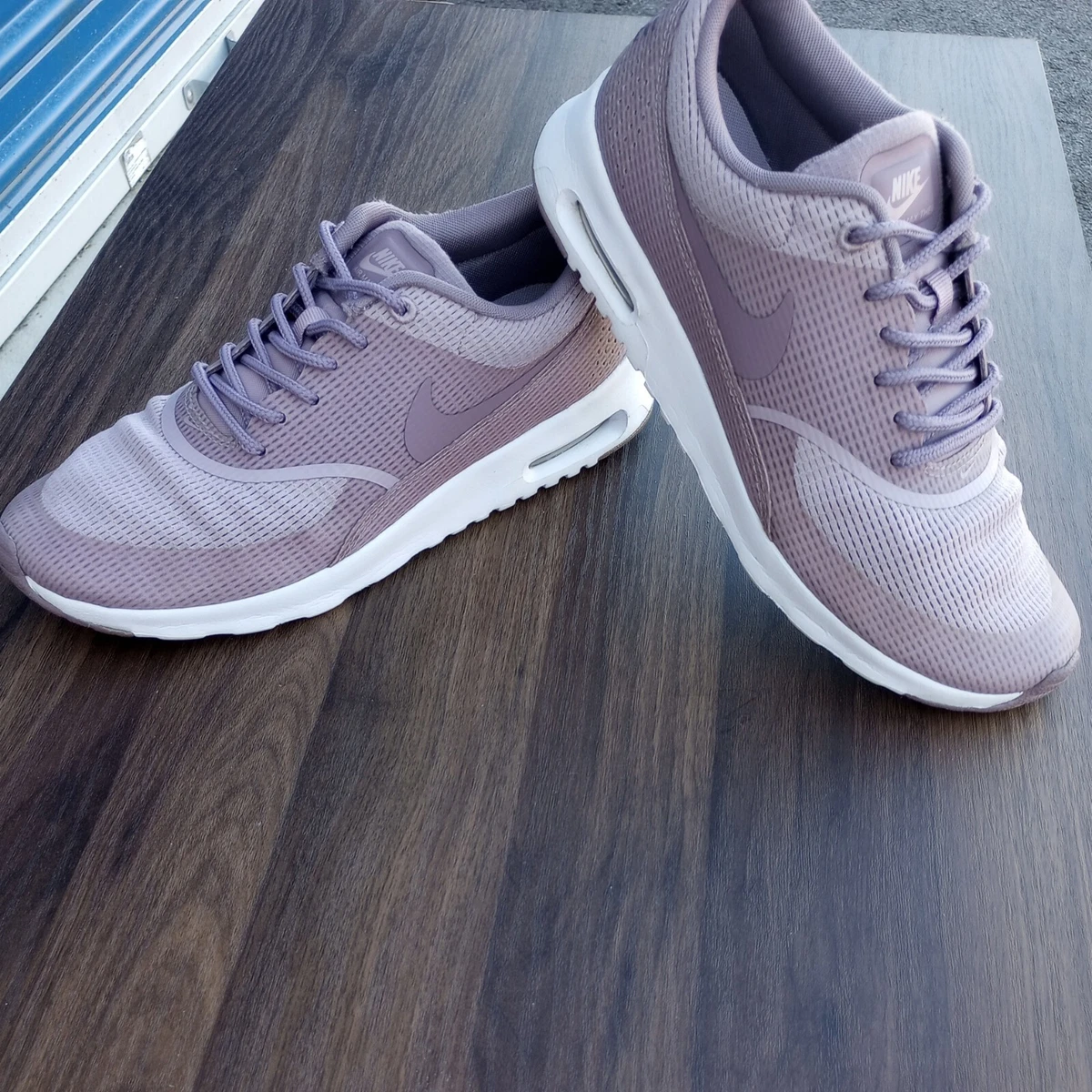 Nike Air Max Thea Purple White Lace Up Sneakers Womens Size 8