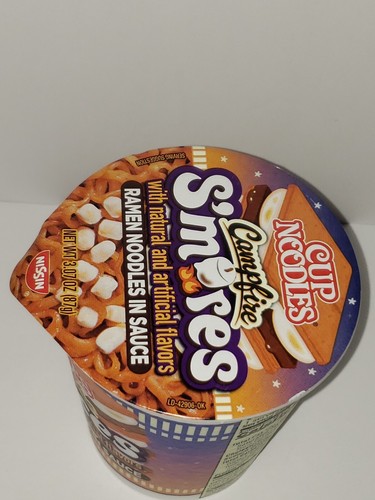 CAMPFIRE S'MORES Flavor Nissin Ramen Cup Noodles 3.07 oz Dry LIMITED EDITION! - Picture 7 of 8