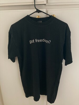 Got Freedom ? U.S. Air Force Rolling Stone Black Large T Shirt Vintage Graphic