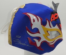 Rey Fenix Signed Lucha Libre Mask BAS Beckett COA AEW AAA Wrestling Autograph 11