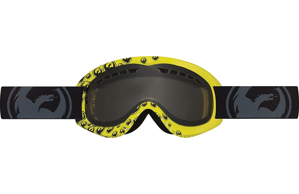 Dragon Alliance DX Ski snowboard Goggles adult Maroon/Yellow/Smoke NEW