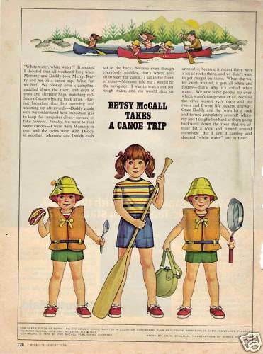 BETSY McCALLTAKES A CANOE TRIP-AUGUST, 1978 - Picture 1 of 1