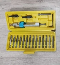 19pc Swivel Multi Screwdriver Bit Set, 15 Bits, 2 Counter Sink Bits
