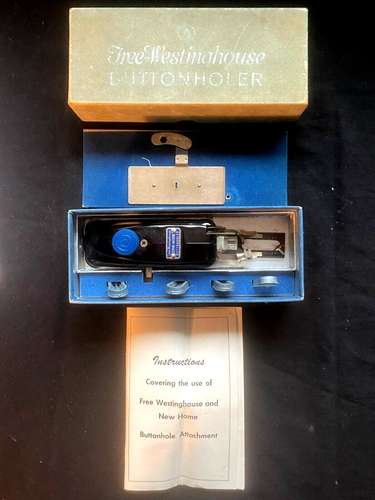 Vintage 1950s Free-Westinghouse Button Holer w/Box & Manual - 第 10/13 張圖片