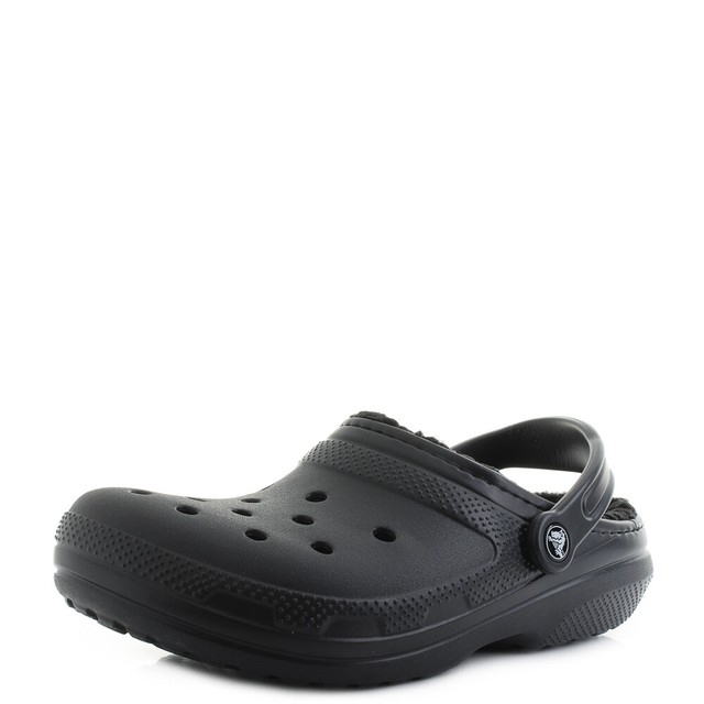 crocs classic lined clog black