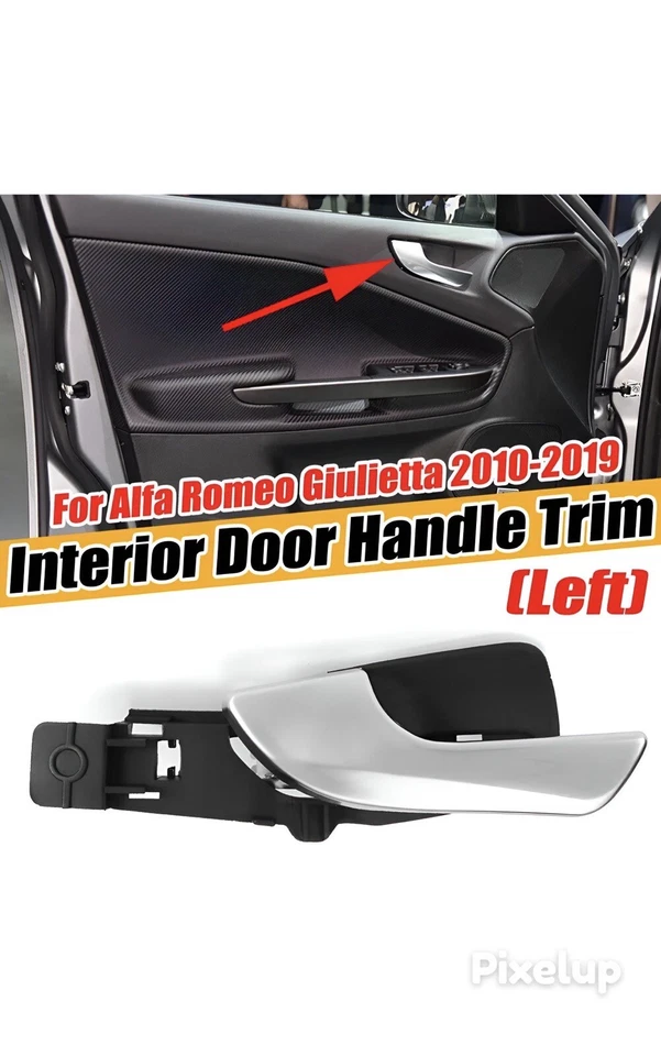 MANIGLIA Portiera ALFA ROMEO GIULIETTA ANTERIORE LATO GUIDA SINISTRO Satinato - Immagine 3 di 4