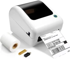 Bluetooth Thermal Shipping Label Printer - Wireless 4X6 Label Maker for Packages