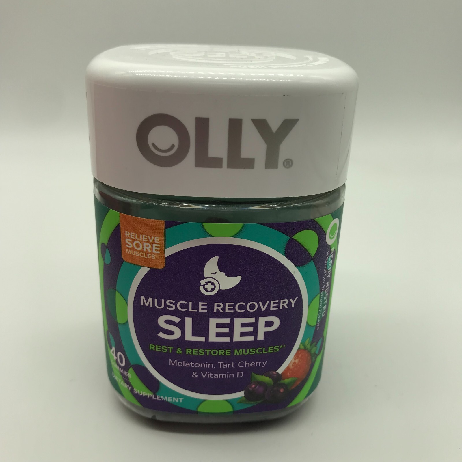 Olly Muscle Recovery Sleep Rest. Melatonin, Tart Cherry & Vitamin D