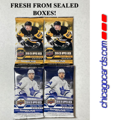 4x Lot 2019-20 Upper Deck Series 1&2 Pack Look4 Hughes Poehling Young Gun AUTO