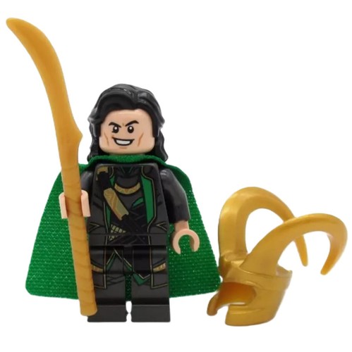 Neu LEGO Avengers Minifiguren - Loki in Perle dunkelgrau Anzug aus Sets 76269, 76248