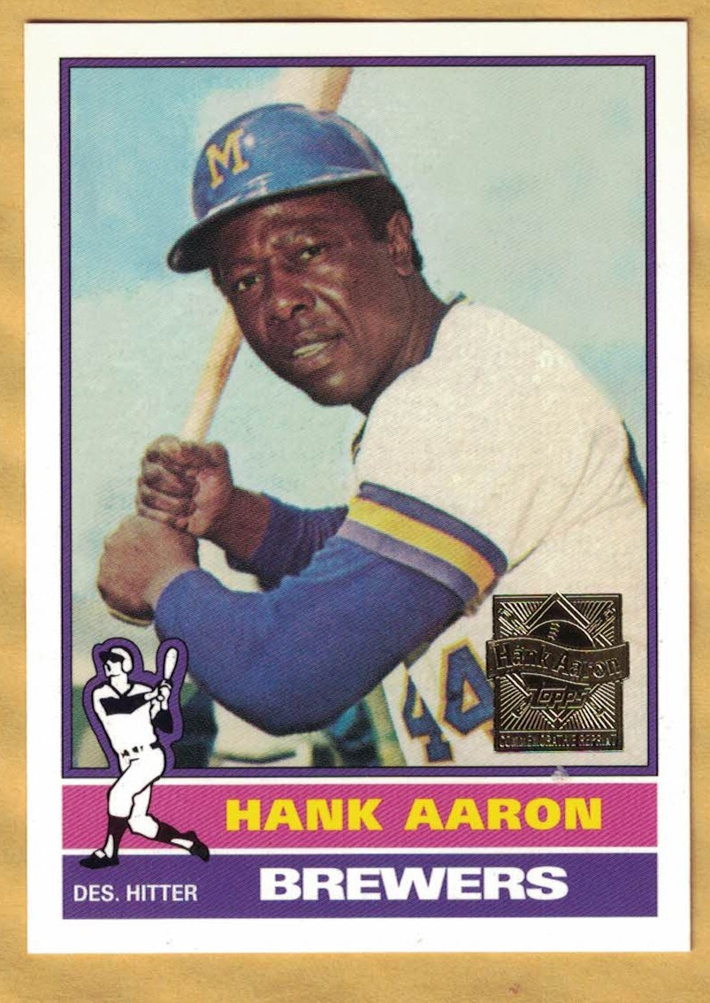 Hank Aaron - 2000 Topps Commemorative Series (#23) 1976