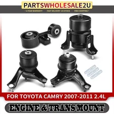 4x Auto Trans Engine Motor & Transmission Mount for Toyota Camry 2007-2011 2.4L