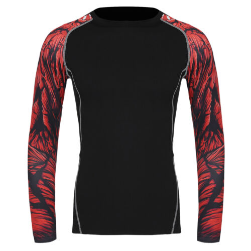 Men UPF 50+ Long Sleeve Rash Guard, UV/SPF Quick Dry Swim Shirt Water Sun Top - Picture 6 of 38