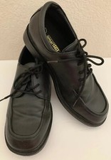 Youth Boys Size 4 US SmartFit Black Dress Shoes Lace Up Boys Smart Fit EUC