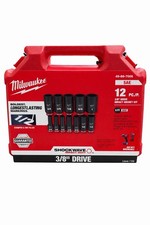Milwaukee Tool 49-66-7006 12 Pc. Shockwave Impact Duty 3/8 In. Drive Sae Deep