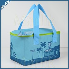 Trader Joe's Mini Insulated Lunch Bag Box Tote Bag, Blue, LIMITED EDITION, NEW