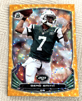 2014 Bowman Chrome - Geno Smith Orange Refractor /50 - New York Jets