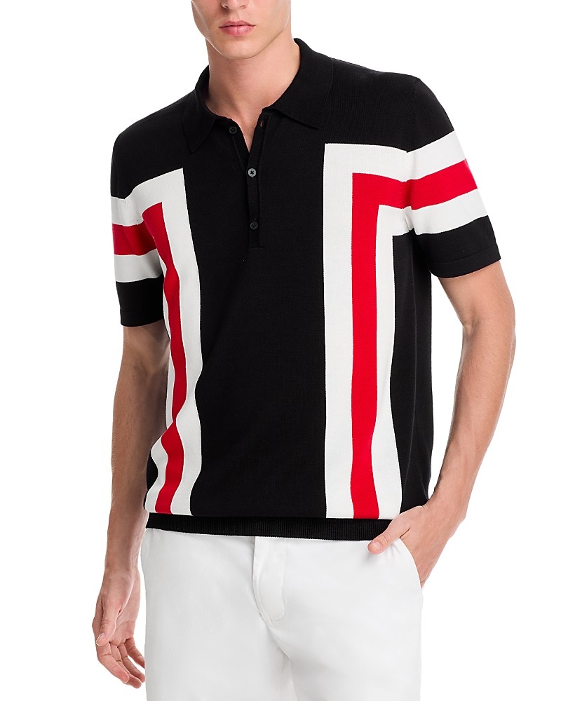 Hugo Spolo Cotton Color Blocked Stripe Regular Fit Polo Shirt XL 22590₽