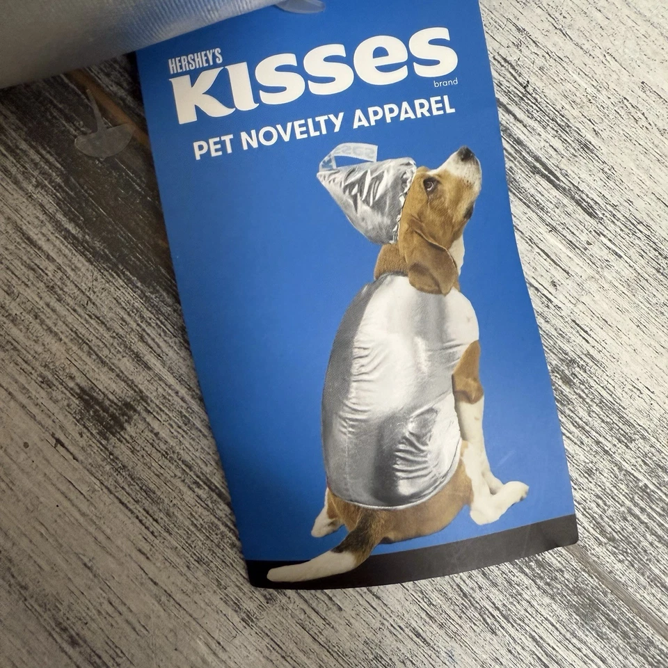 Disfraz de Perro Hershey's Beso Plateado Halloween Mascota Vestir Conjunto Foto 2 de 4