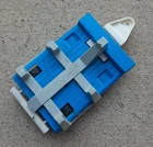 Fisher Price Little People Vintage Blue Boat Trailer Flatbed with Grey Holder