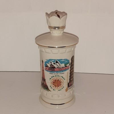 Old Fitzgerald Distilling Inc Porcelain Decanter World Landmarks Distillery