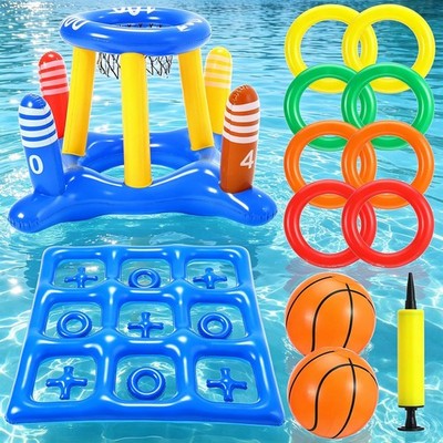 Junkin Pool Plaything Set, 47.24 x inches (120 x 120 cm), Multicolor