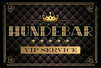 Blechschild 12X18 Cm Hundebar Vip Service Schwarzes Deko Geschenk Schild