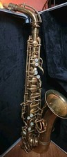 C. G Conn U.S.A. Alto Saxophone Gold Lacquer Overhauled Hard Case