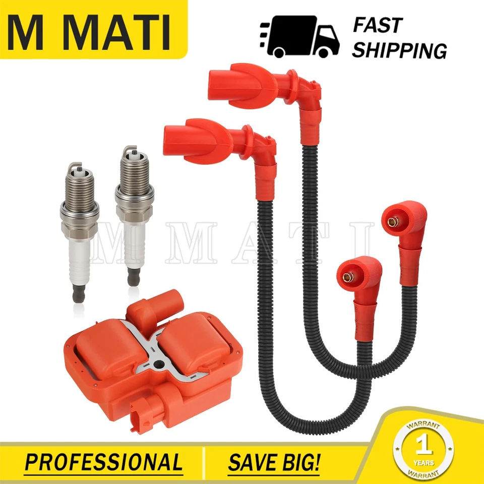 Bobina de encendido y bujía y tapa con cable para Polaris Ranger 700 800 2007-2010 Foto 3 de 4