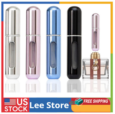 4 Pack Refillable Perfume Atomizer Bottles 5ml Travel Mini Spray Empty