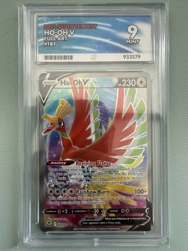 Pokemon Ho-Oh v Silver Tempest 2022 187/195 Ace Grade 9 Mint