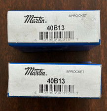 Martin Sprocket 40B13, 1/2" Bore, lot of 2 NEW