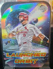 2023 Topps Cosmic Chrome Albert Pujols Launched Into Orbit Cardinals LIO-17