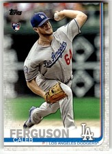 2019 Topps #452 Caleb Ferguson Los Angeles Dodgers RC Baseball Rookie Card. rookie card picture