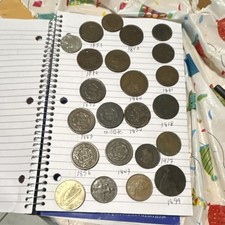 Mexico Assorted Circulated Coins 1856-1999 1-50 Centavos Multicolor Collection