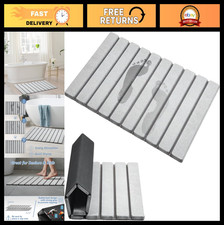 Super Absorbent Foldable Diatomaceous Earth Bath Mat, Non-Slip Quick Drying 23.6