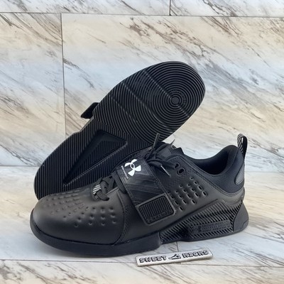 Under Armour Reign Lifter Weightlifting Gym Shoes Black 3028028-001 Men's Sz 8.5