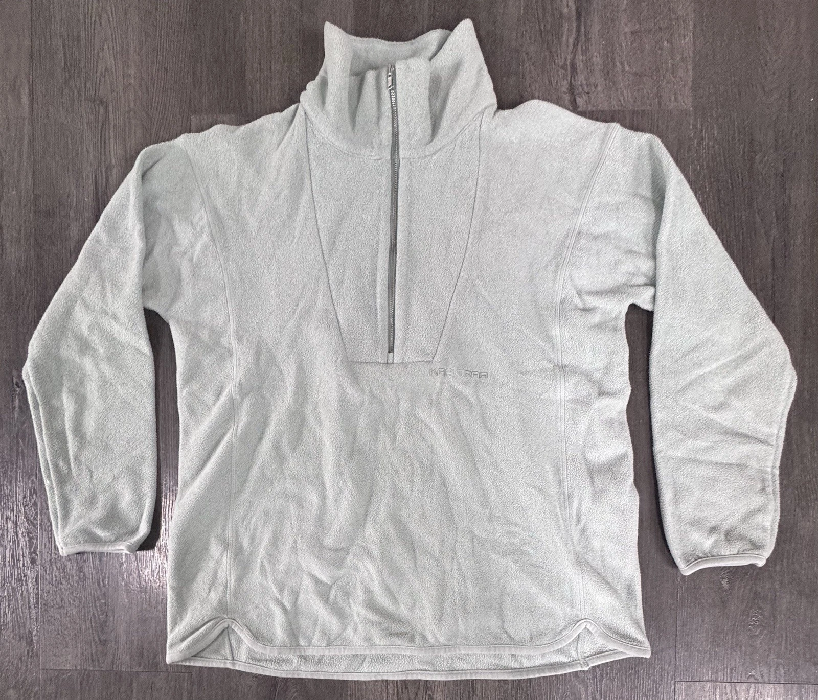 KARI TRAA Base Layer Top Womens Small 1/4 Zip Thermal Mid Layer Polyester Green