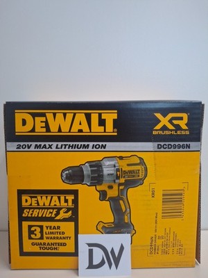 DEWALT DCD996 20V MAX XR Brushless Premium 3-Speed Hammer Drill / Bare Tool