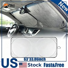 Foldable Car Windshield Sun Visor Sunshade Window Uv Sun Block Cover For Ford