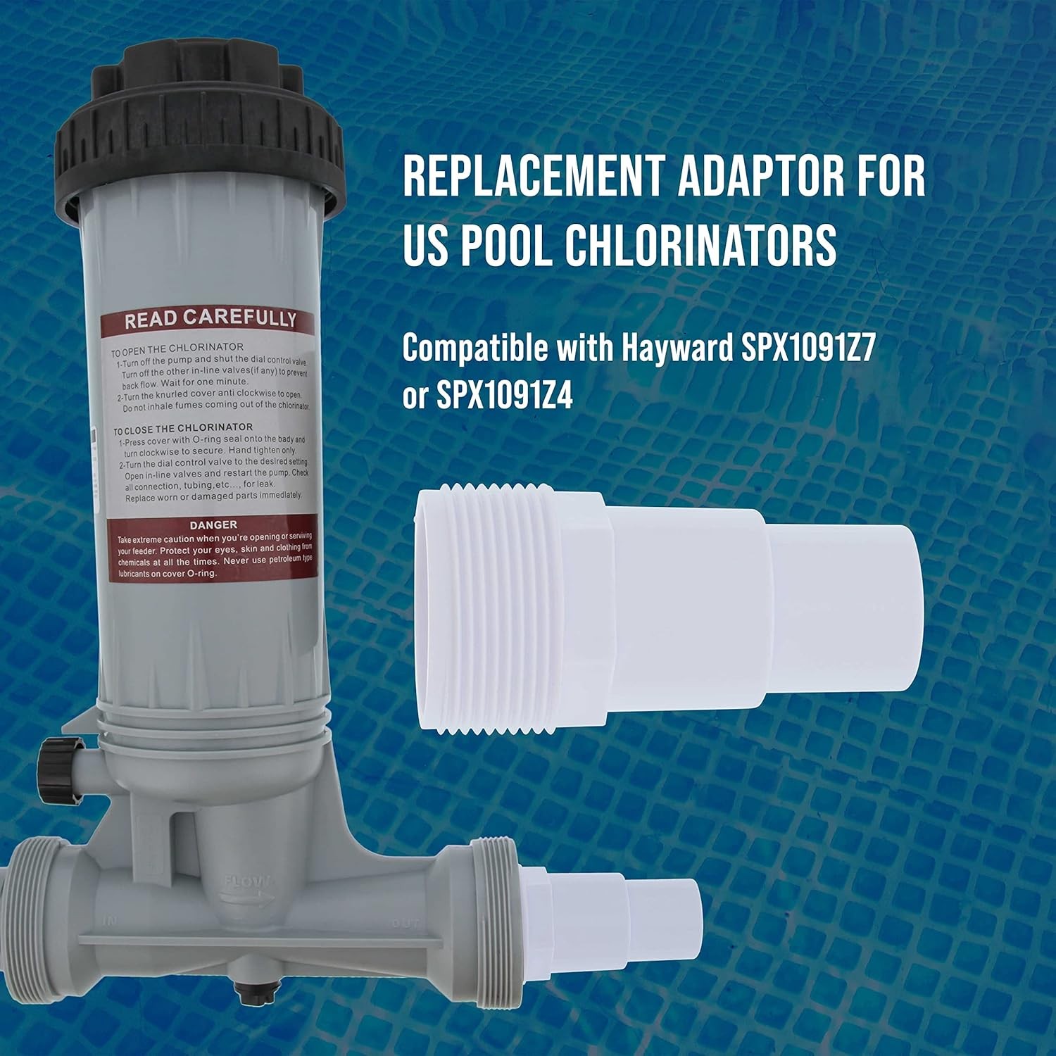 U.S. Pool Supply Replacement Universal Combo Hose Adapter, 1-1/4" 1-1/2 Inch 