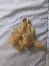 Vintage Topper Head to Toe Dawn Doll Long Fall Wig Hair Piece Blonde White Band