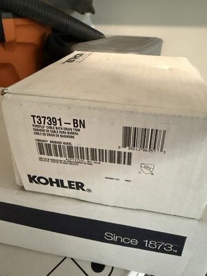 #ad Kohler T37391 BN Bathtub Waste amp; Overflow Trim Assembly Brushed Nickel $50.00