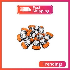 Sunrony 12PCS Silicone Focal Beads for Keychain Making, Character Pumpkin Focal