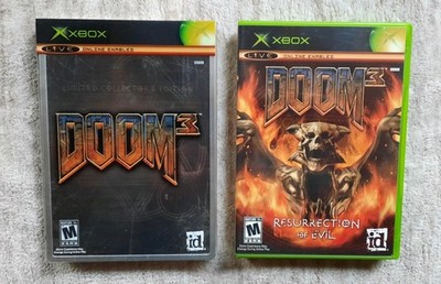 Doom 3 & Resurrection of Evil CIB W/ Manual - Xbox LOT
